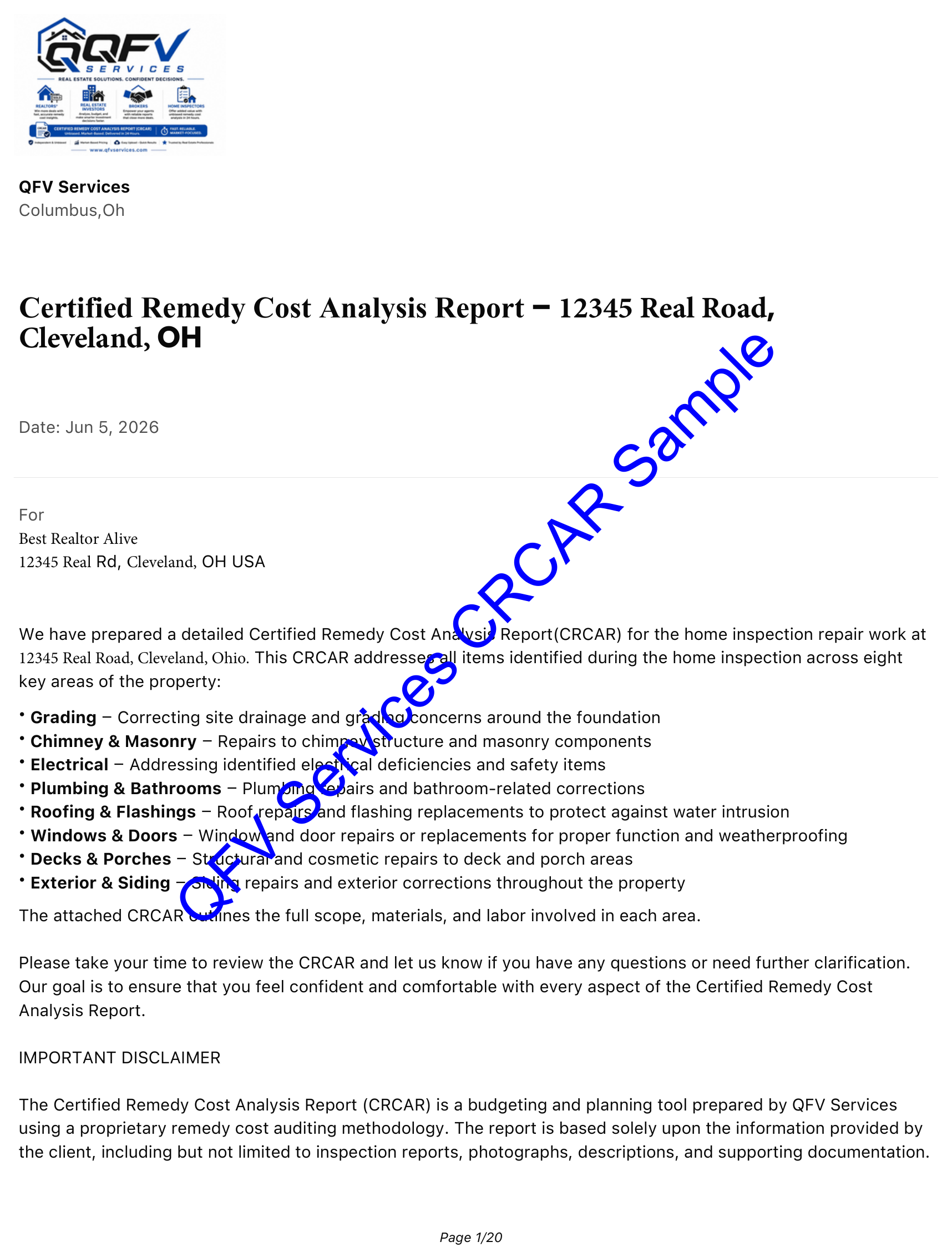 Certified Remedy Cost Analysis Report Platinum Membership Request